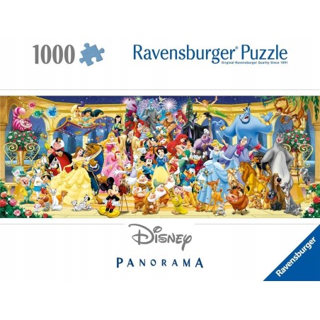 Outlet Puzzle 1000 elementów Panorama Postacie Disney 70 x 50 cm wiek 14lat
