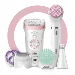 Outlet Braun Silk-épil 9 depilator Wet & Dry zestaw domowe spa golarka