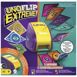 Outlet MATTEL UNO Flip Extreme Rodzinna gra karciana wyrzutnia + 112 kart