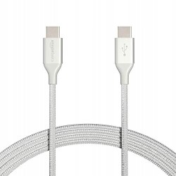 AmazonBasics UTC-C-C-2.0-10FT-SLV kabel USB 3 m USB C Srebrny