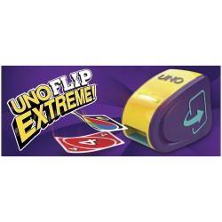 Outlet MATTEL UNO Flip Extreme Rodzinna gra karciana wyrzutnia + 112 kart