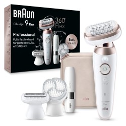 Outlet Depilator Braun Silk-épil 9 Flex 9-360 40 pincet Różowy Biały