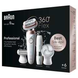 Outlet Depilator Braun Silk-épil 9 Flex 9-360 40 pincet Różowy Biały