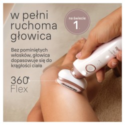 Outlet Depilator Braun Silk-épil 9 Flex 9-360 40 pincet Różowy Biały