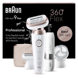 Outlet Depilator Braun Silk-épil 9 Flex 9-360 40 pincet Różowy Biały