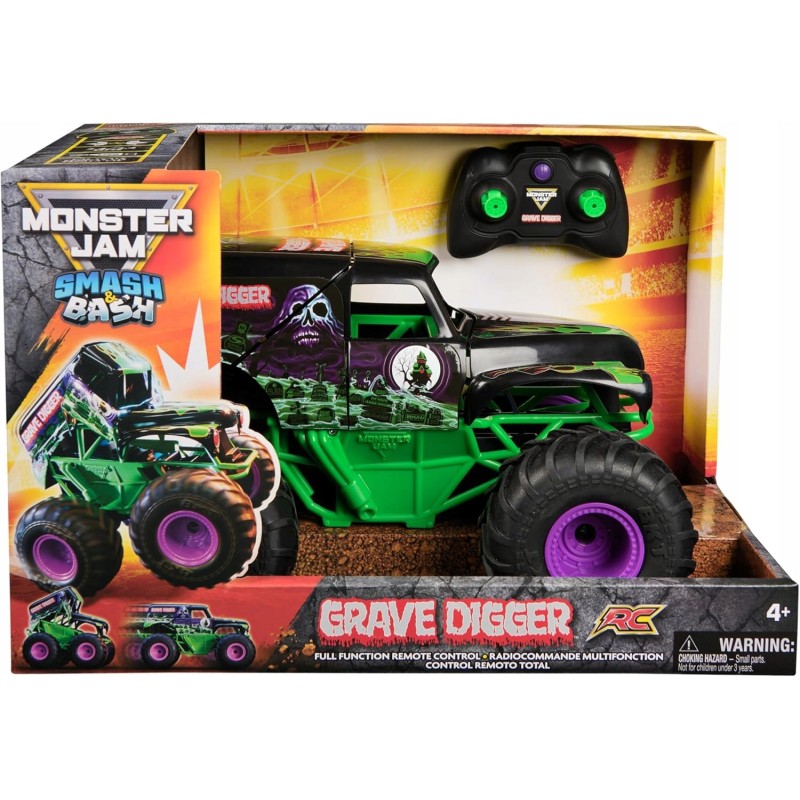 Outlet Pojazd zdalnie sterowany Spin Master Monster Jam Smash & Bash Grave