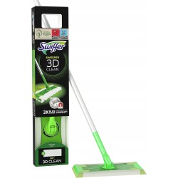 Swiffer 3D Pakiet startowy mop płaski + wkłady 4 suche 2 mokre