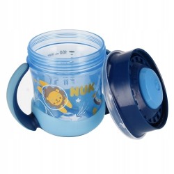 KUBEK NIEKAPEK NUK MINI MAGIC CUP NIGHT 6M+ 160 ML niebieski z pokrywką
