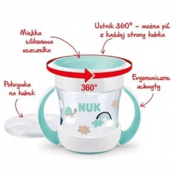 KUBEK NIEKAPEK NUK MINI MAGIC CUP NIGHT 6M+ 160 ML niebieski z pokrywką