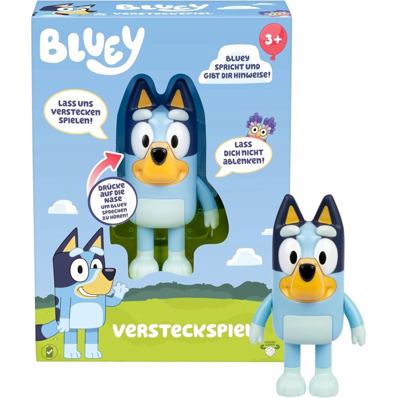 Outlet Moose Toys BLUEY zabawa w chowanego zabawka dla dzieci Niebieska DE
