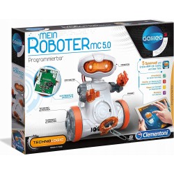 Outlet Zabawka konstrukcyjna Clementoni Robot MC 5.0 plastikowy biały 8 lat