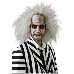Outlet Rubie's Peruka Włosy Beetjuice Półdługie Białe/Szare Kręcone