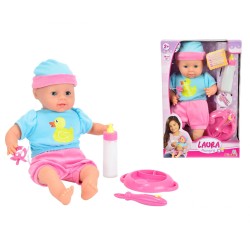 Outlet Lalka do Karmienia Bobas Laura SI-5010964 38cm OPIS
