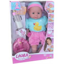 Outlet Lalka do Karmienia Bobas Laura SI-5010964 38cm OPIS
