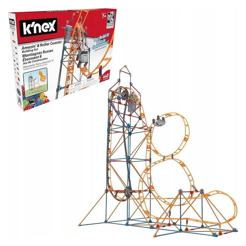 Outlet K'Nex Klocki konstrukcyjne Roller Coaster 80216 Zestaw 448 el.