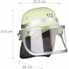 Outlet Relaxdays kask strażacki z daszkiem dla dzieci regulowany żółty