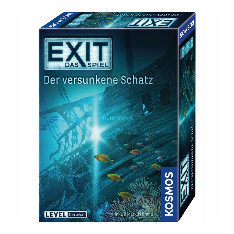 Outlet Gra planszowa KOSMOS 694050 - EXIT: DER VERSUNKENE SCHATZ DE