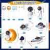 Outlet Dekoracja na tort astronauta w kosmosie, zestaw 14 el. na urodziny