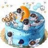 Outlet Dekoracja na tort astronauta w kosmosie, zestaw 14 el. na urodziny