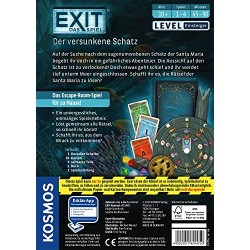 Outlet Gra planszowa KOSMOS 694050 - EXIT: DER VERSUNKENE SCHATZ DE