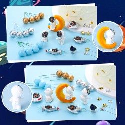 Outlet Dekoracja na tort astronauta w kosmosie, zestaw 14 el. na urodziny