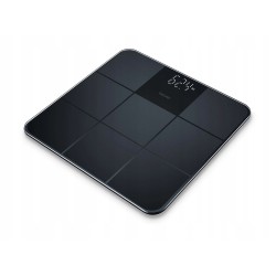 Outlet Waga Szklana Łazienkowa Beurer GS 235 z wyświetlaczem Magic Czarna