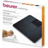 Outlet Waga Szklana Łazienkowa Beurer GS 235 z wyświetlaczem Magic Czarna
