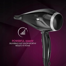 Outlet Suszarka do włosów Wahl HD-010 2 nasadki 2000W Lekka 3 temp Czarna