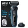Outlet Braun Series 5 Golarka Elektryczna 51-B1200s z trymerem Niebieska