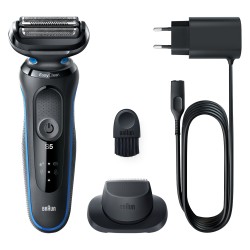 Outlet Braun Series 5 Golarka Elektryczna 51-B1200s z trymerem Niebieska