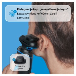 Outlet Braun Series 5 Golarka Elektryczna 51-B1200s z trymerem Niebieska