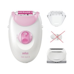 Outlet Depilator Braun Silk-épil 3-031 zasilanie przewodowe końcówki