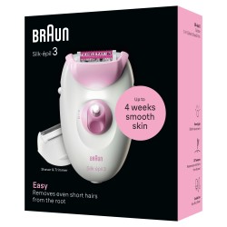 Outlet Depilator Braun Silk-épil 3-031 zasilanie przewodowe końcówki
