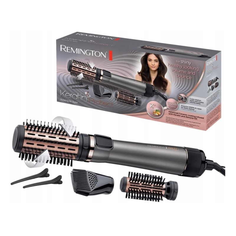 Outlet Lokówko-suszarka obrotowa Remington Keratin Protect ceramiczna 1000
