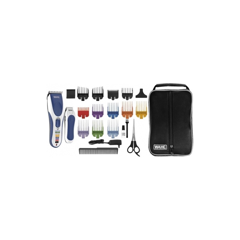 Outlet WAHL Maszynka do Włosów Color Pro Cordless Combo Srebrna + Akcesoria