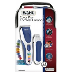 Outlet WAHL Maszynka do Włosów Color Pro Cordless Combo Srebrna + Akcesoria
