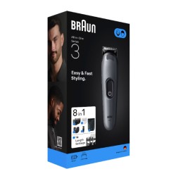 Outlet Maszynka Do Strzyżenia Włosów i Brody Golarka Braun All-In-One