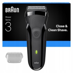 Outlet Golarka męska elektryczna BRAUN Series 3 300S Czarny