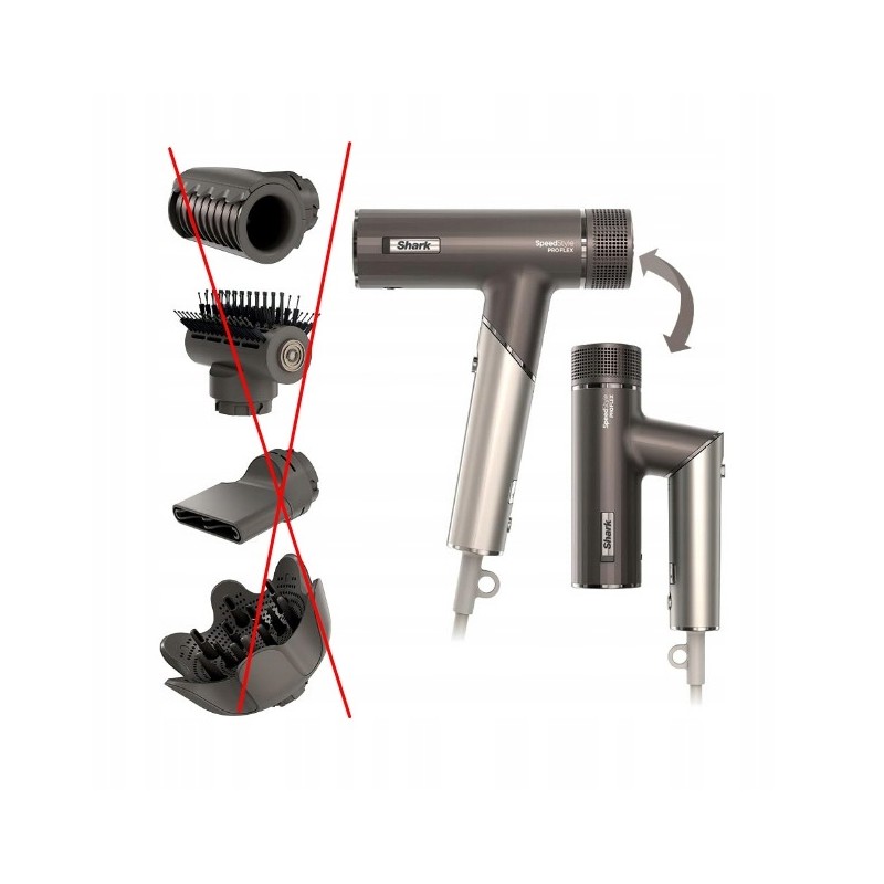 USZKODZONY Suszarka do włosów Shark SpeedStyle Pro FLEX HD542EU multistyler