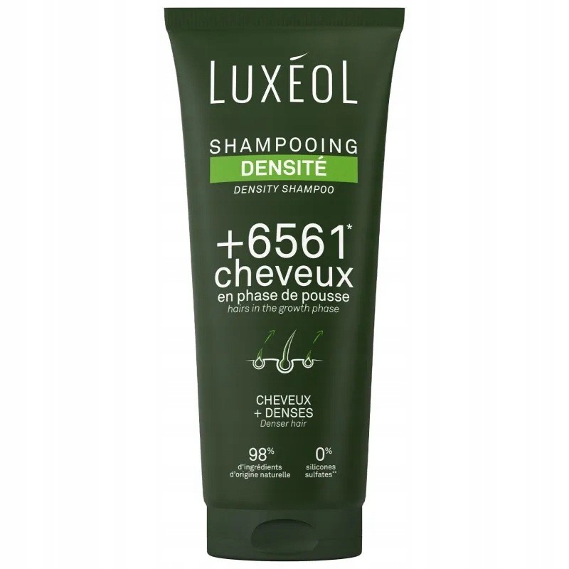 Luxeol Szampon Zwiększający Gęstość Włosów 200ml Bez Siarczanów
