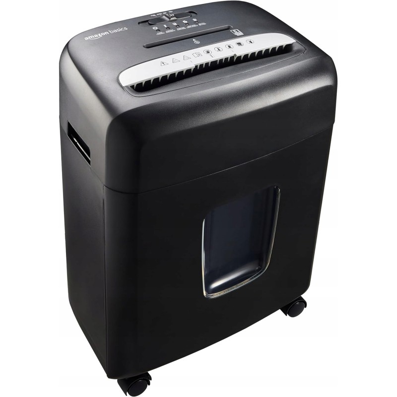 Outlet Niszczarka 15L Amazon Basics C217-C 8 arkuszy CD P-4 Czarny
