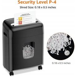 Outlet Niszczarka 15L Amazon Basics C217-C 8 arkuszy CD P-4 Czarny
