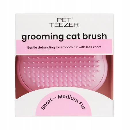 CAT TEEZER Szczotka dla kotów do czesania sierści Millenial Pink Różowa