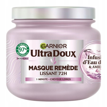 GARNIER ULTRA DOUX WYGŁADZAJĄCA MASKA DO WŁOSÓW REMEDY 72H 340 ML