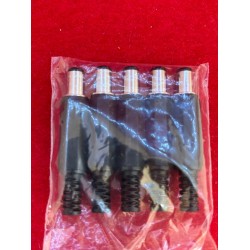 Sourcingmap DIY Zasilanie Męskie Złącze Jack Czarny 6.3mm x 3.0mm 5Pcs