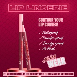 Konturówka Do Ust NYX Lip Lingerie z Tintem Hot Heavy Wykręcana