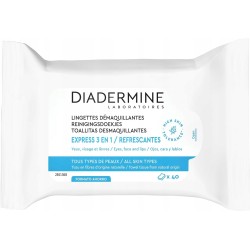 Diadermine Express Fresh 3-In-1 Chusteczki oczyszczające 40szt