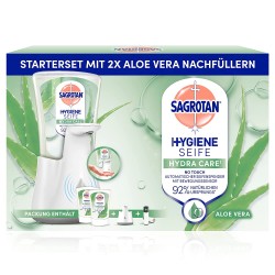 Outlet Bezdotykowe dozownik do mydła naścienny Sagrotan 2x250 ml biały