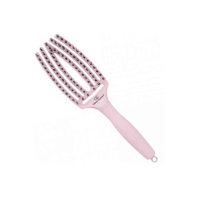 Olivia Garden Szczotka do Włosów Fingerbrush Painless Detangling M Różówa