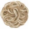 FESHFEN Kok Dopinka Z Gumką Falowane Włosy Syntetyczne 55g Ciemny Blond